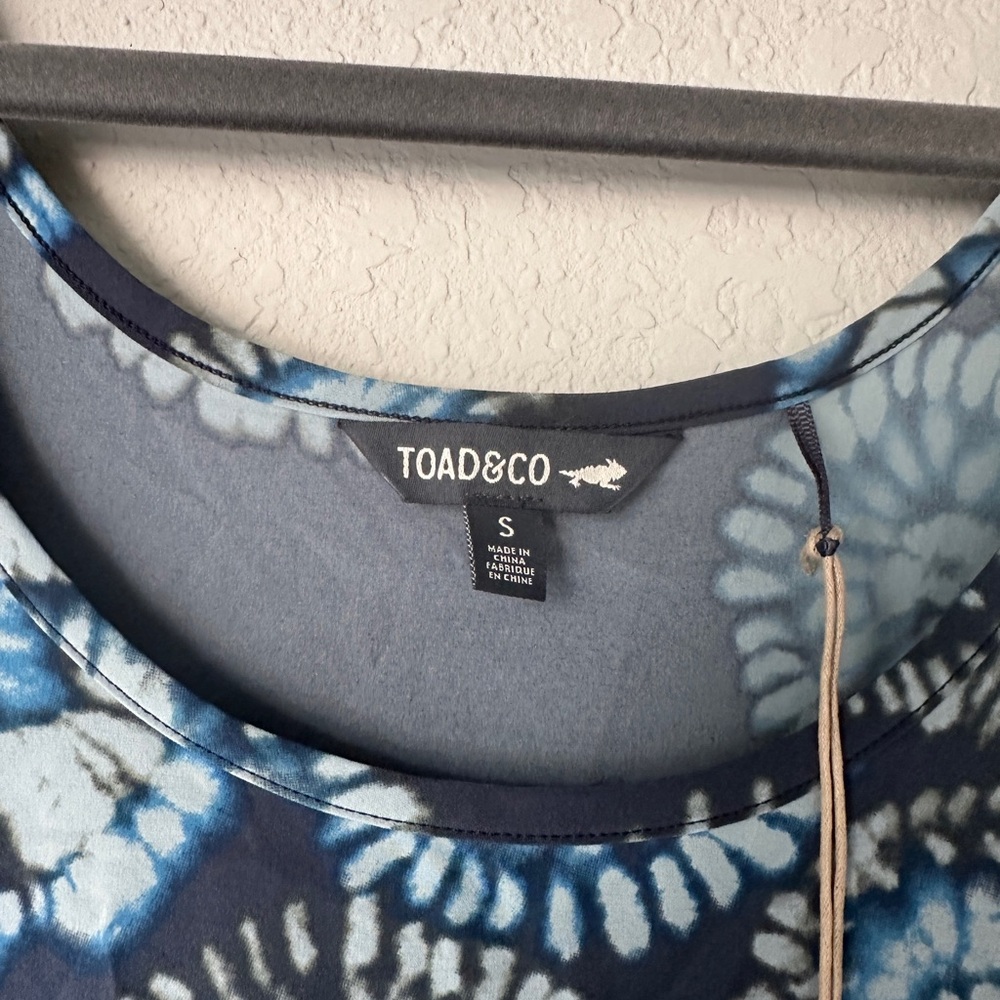 Toad&Co Sunkissed Blue Floral Tiered Tank Dress - Picture 9 of 10